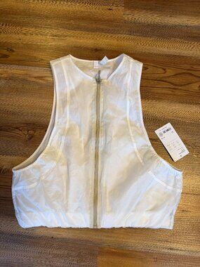Athleta - Run Wild Vest - Small - Women's - White Clear - NWT